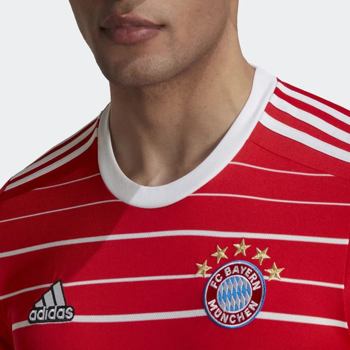 adidas 22-23 Bayern Munich Home Jersey - Red-White