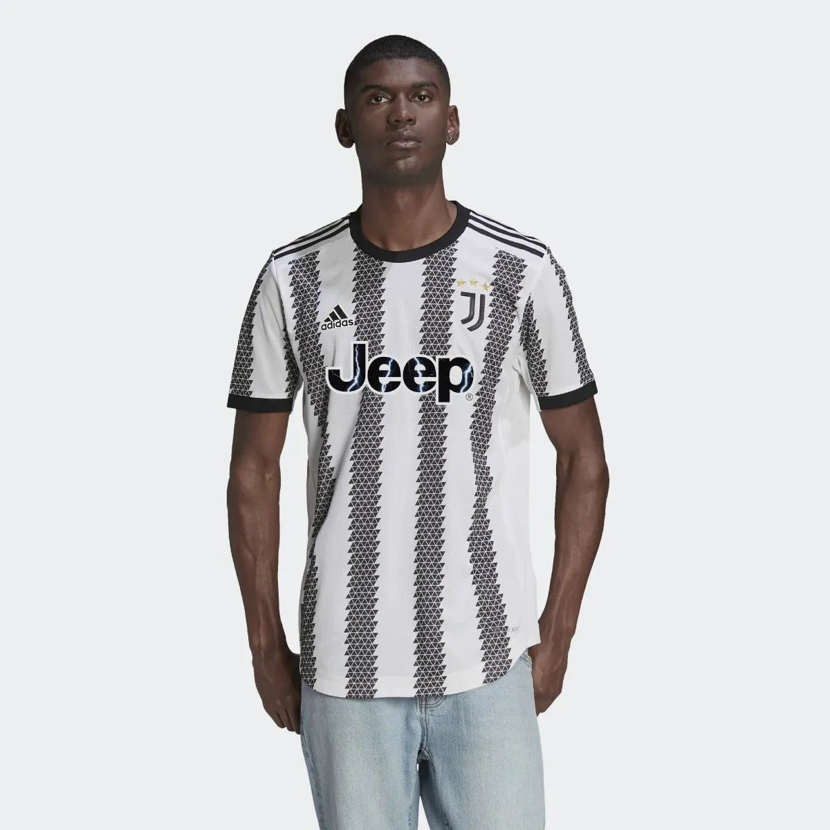 adidas 22-23 Juventus Authentic Home Jersey - White-Black