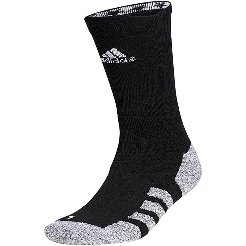 adidas 5-Star Team Traxion Crew Socks Black-White (Front)