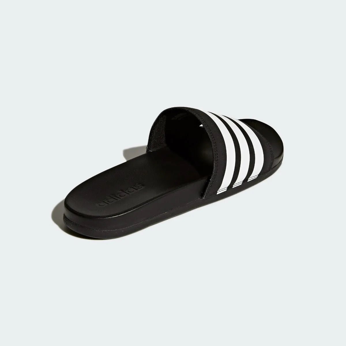 Adidas Adilette Comfort Sandals - Black-White (Diagonal 2)
