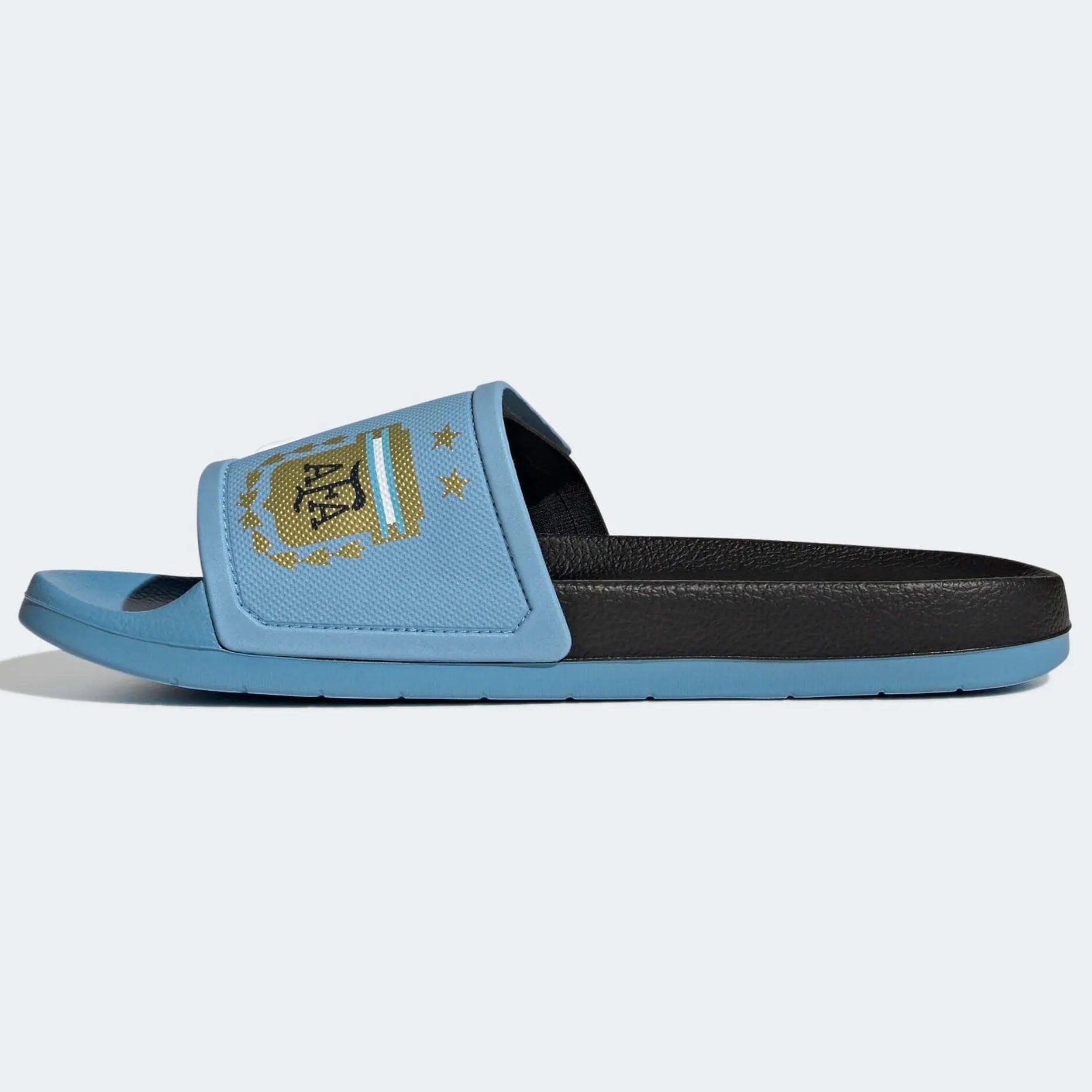 RARE adidas originals Adilette Argentina Blue Premium Slides sandals World Cup 9 adidas Argentina Adilette TND Soccer Slides - Black-Light  main image 4