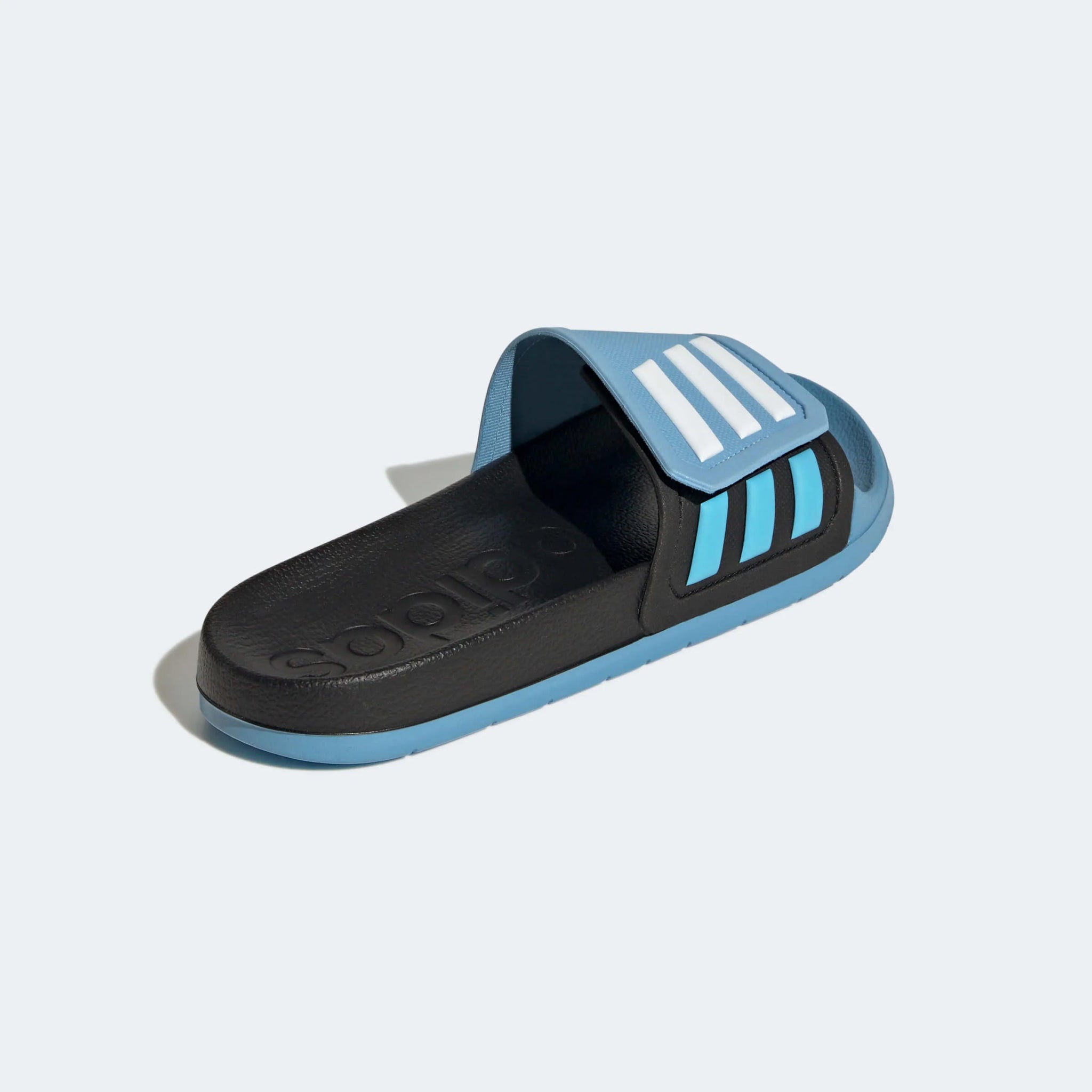 adidas Argentina Adilette TND Slides - Black-Light Blue (Diagonal 2)