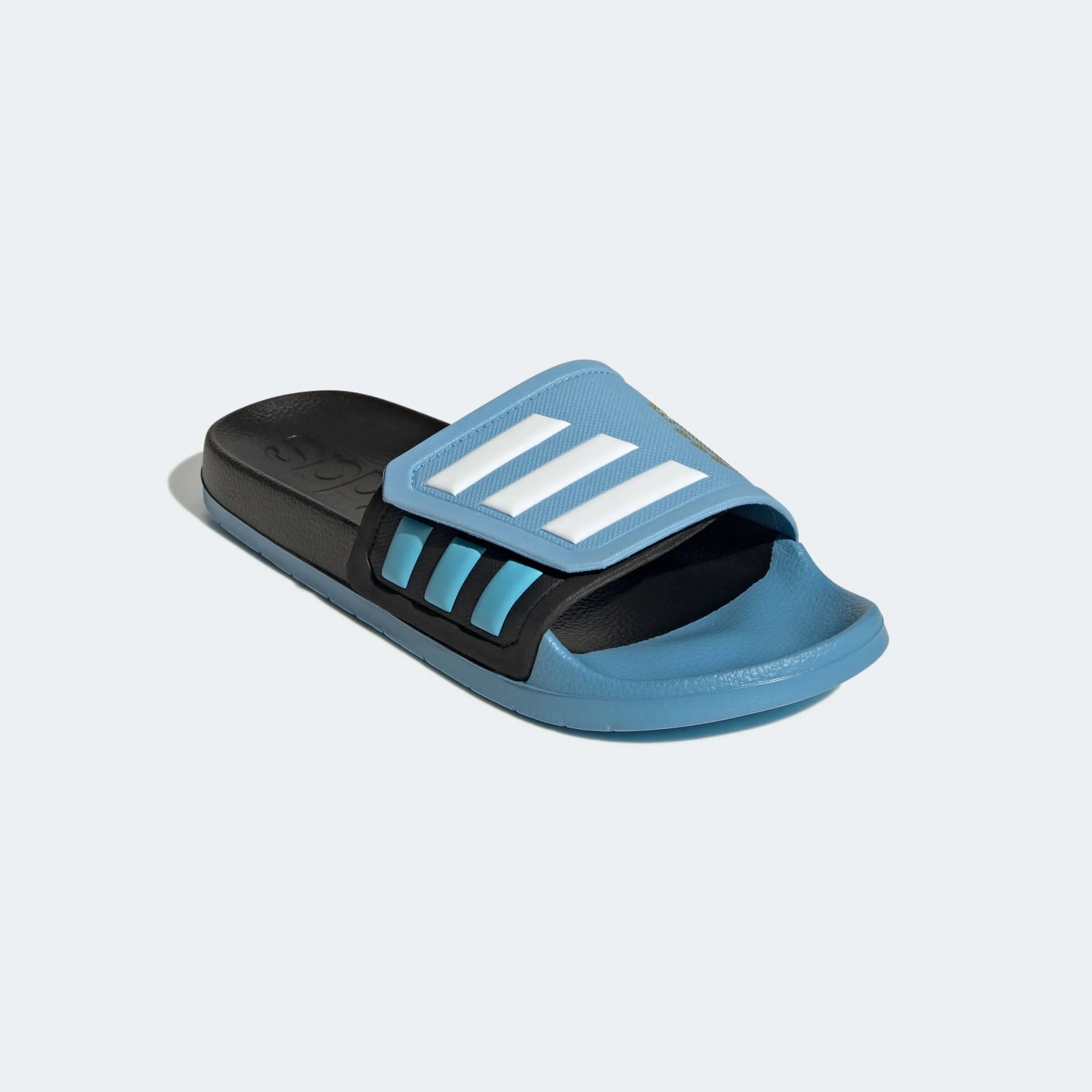 adidas Argentina Adilette TND Slides - Black-Light Blue (Diagonal 1)
