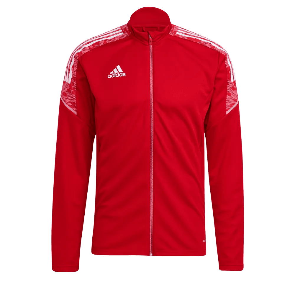 Adidas Condivo 21 Youth Track Jacket - Red-White (Front)