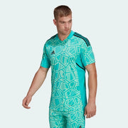 adidas Condivo 22 Goalkeeper Short Sleeve Jersey - Mint Rush (Model - Front)