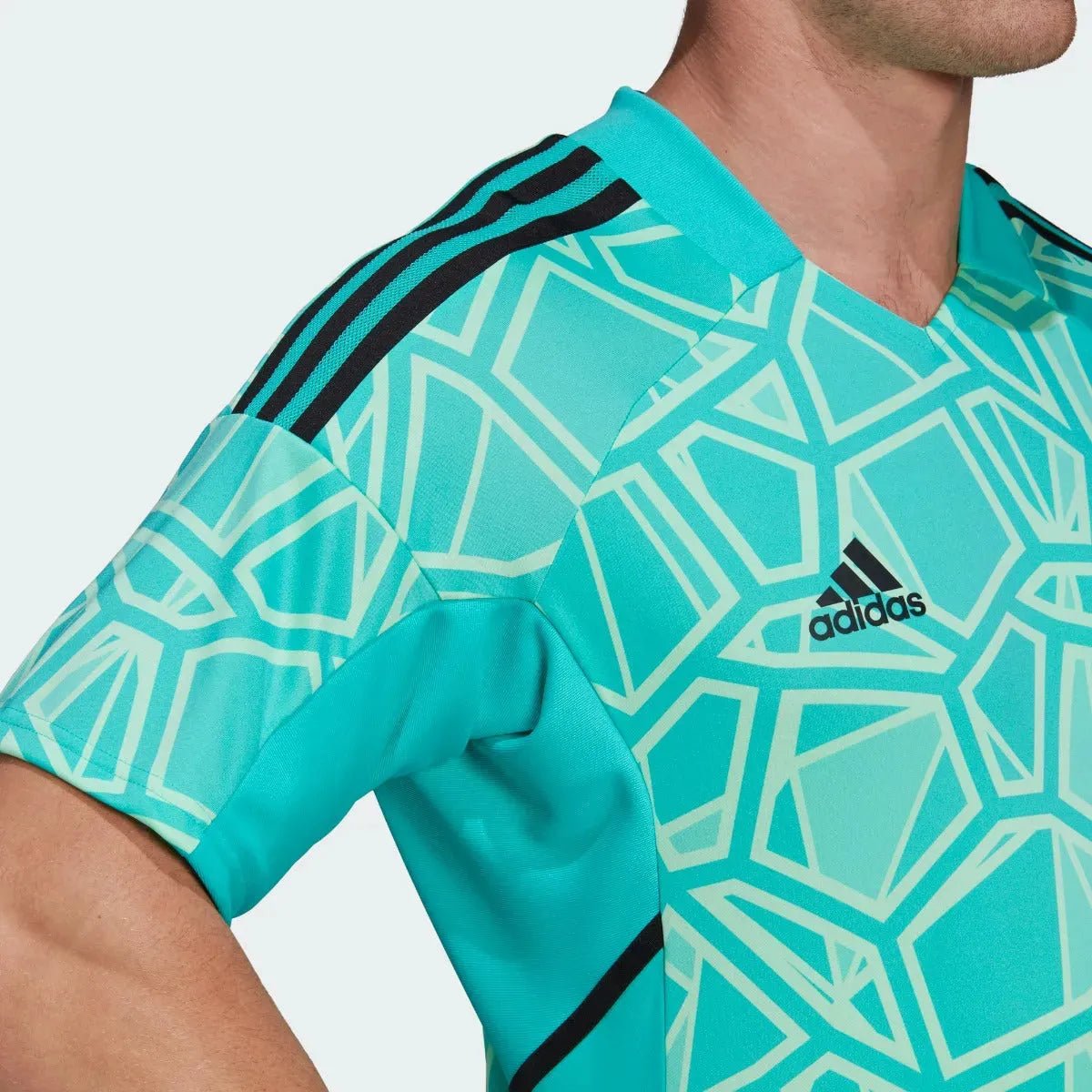 adidas Condivo 22 Goalkeeper Short Sleeve Jersey - Mint Rush (Detail 1)