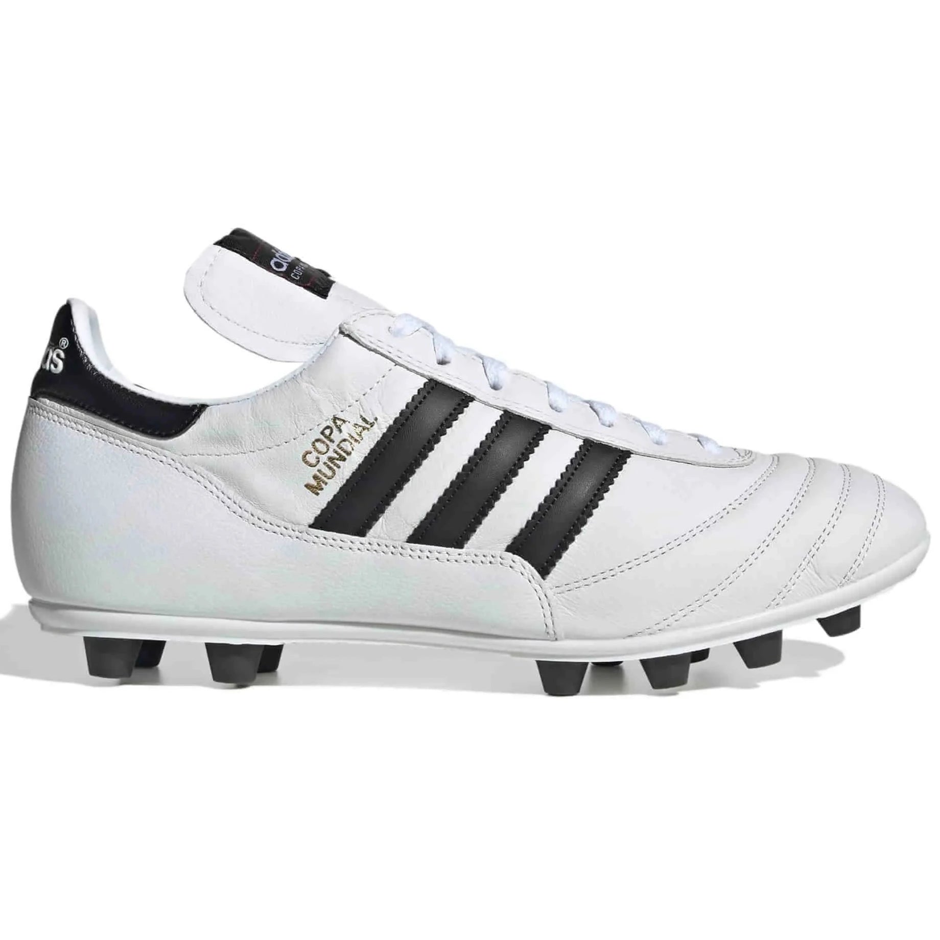 adidas Copa Mundial Firm Ground Soccer Cleats Cloud White - Core Black - Gold Metallic (Side 1)