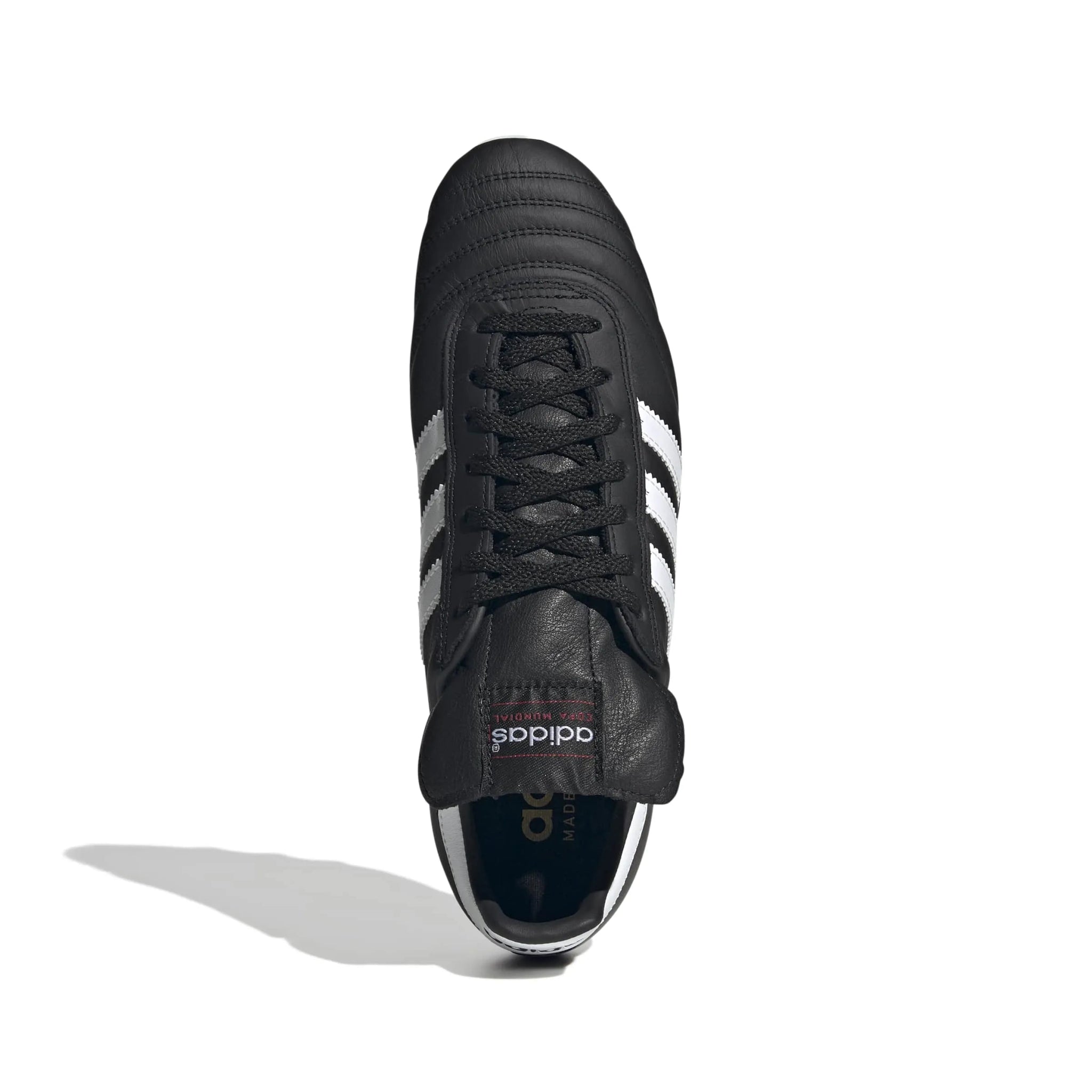 adidas Copa Mundial Firm Ground Soccer Cleats Core Black / Cloud White / Collegiate Red (Top)