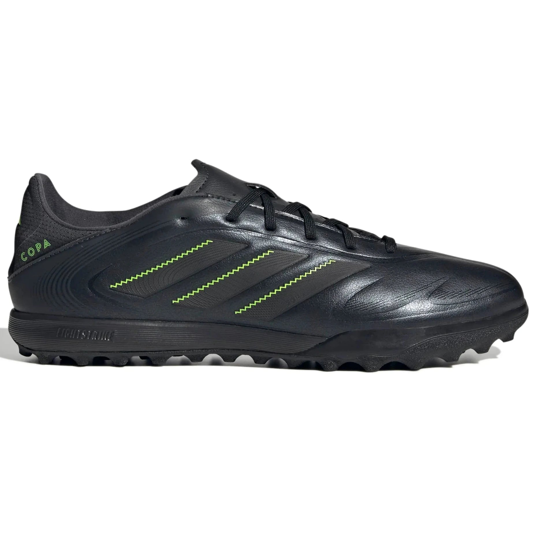 adidas Copa Pure III League Turf Soccer Shoes - Electric Stealth Pack (FA25) (Side 1)
