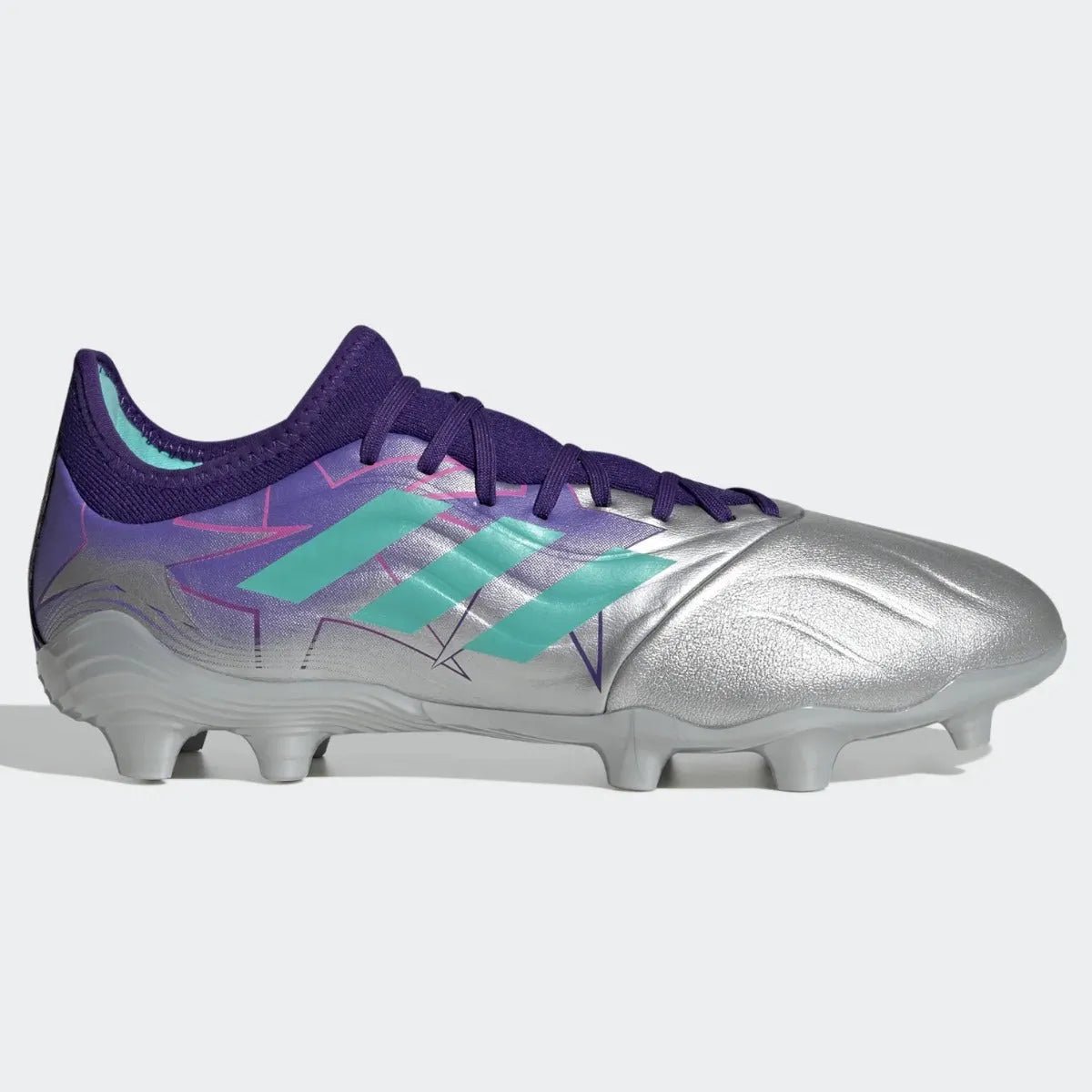 adidas Copa Sense .3 FG - Silver-Mint Rush-Purple (Side 1)