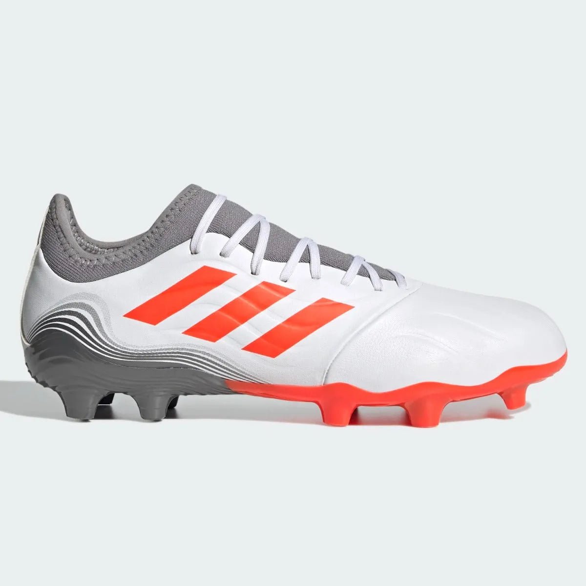 Adidas Copa Sense .3 FG - White-Grey-Solar Red (Side 1)