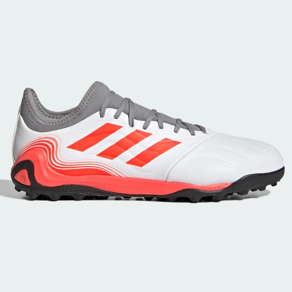 Adidas Copa Sense .3 TF - White-Grey-Solar Red (Side 1)