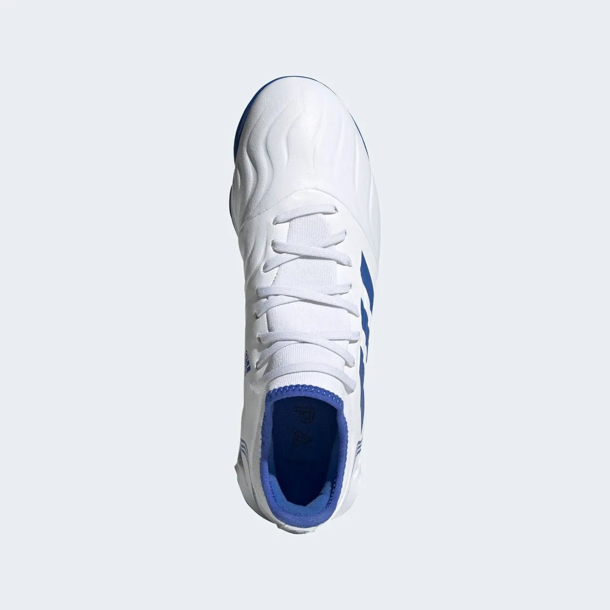 adidas Copa Sense .3 Turf - White-Hi Res Blue (Top)