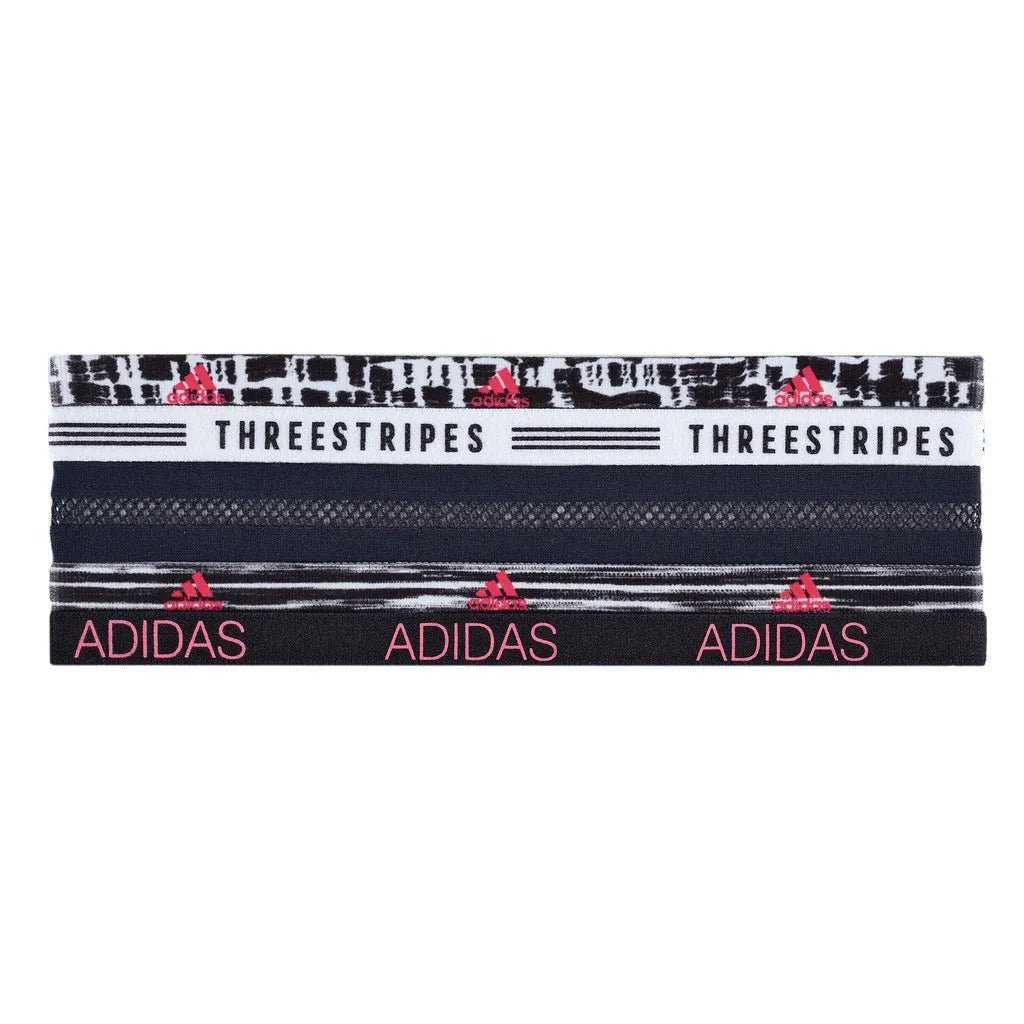 adidas Creator Women's Hairbands (5-Pack) - Black-Pink-White