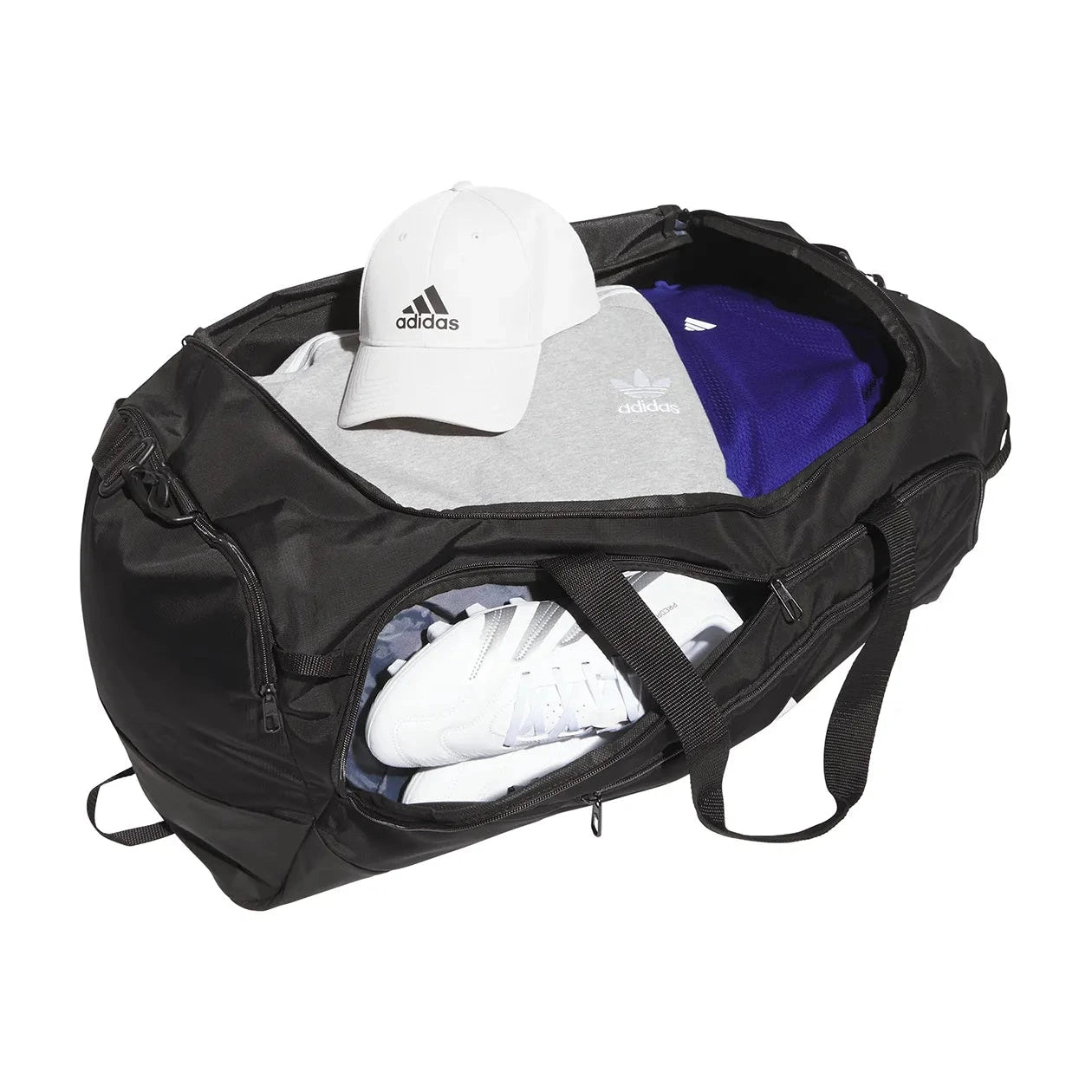 adidas Defender 5 Large Duffel Bag (Top - Open)