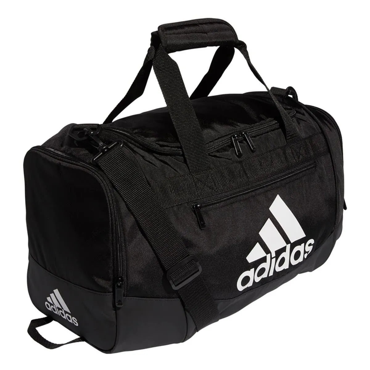 adidas Defender IV Small Duffel Bag - Black-White