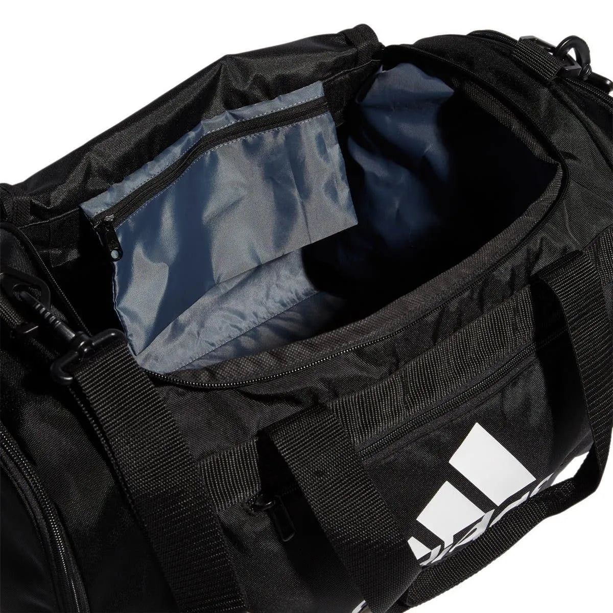 adidas Defender IV Small Duffel Bag - Black-White