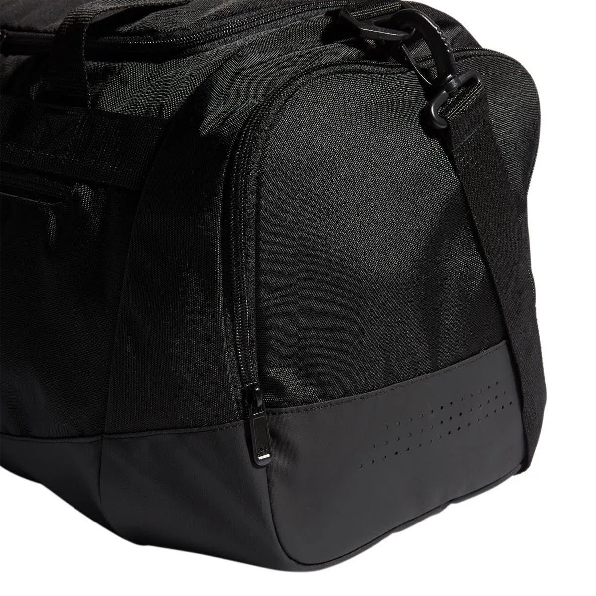 adidas Defender IV Small Duffel Bag - Black-White