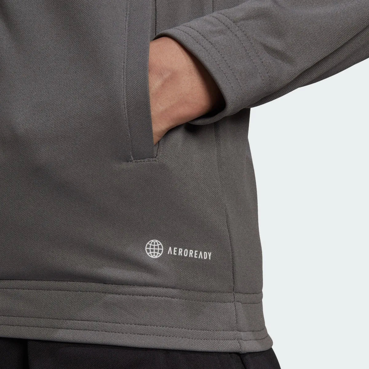 adidas Entrada 22 Women's Track Jacket -Team Grey (Detail 2)