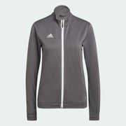 adidas Entrada 22 Women's Track Jacket - Team Grey (Front)