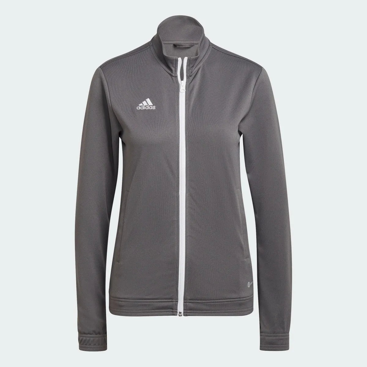 adidas Entrada 22 Women's Track Jacket - Team Grey (Front)