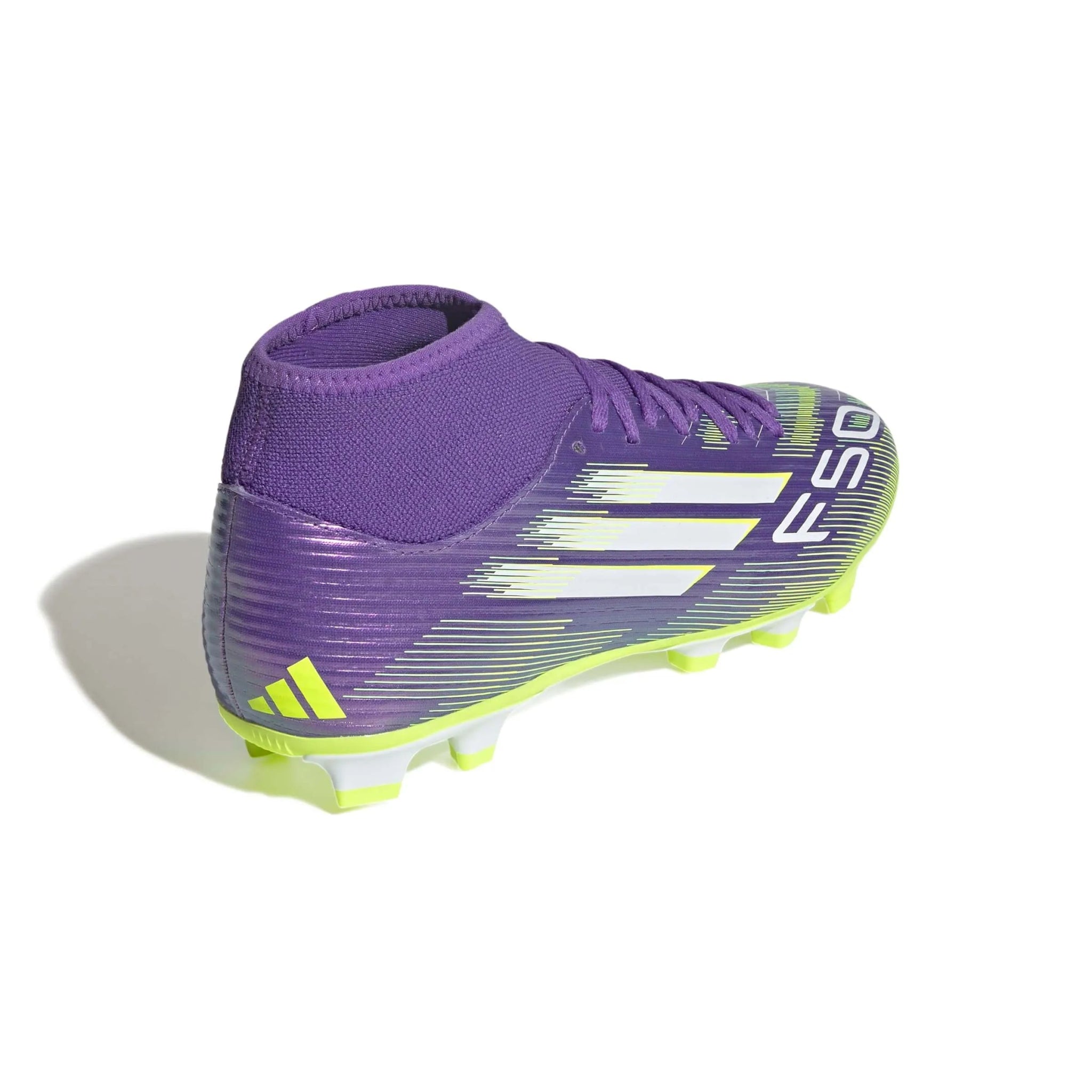 adidas F50 Club Mid Firm-Multi Ground Soccer Cleats - Radiant Blaze Pack (Lateral - Back)