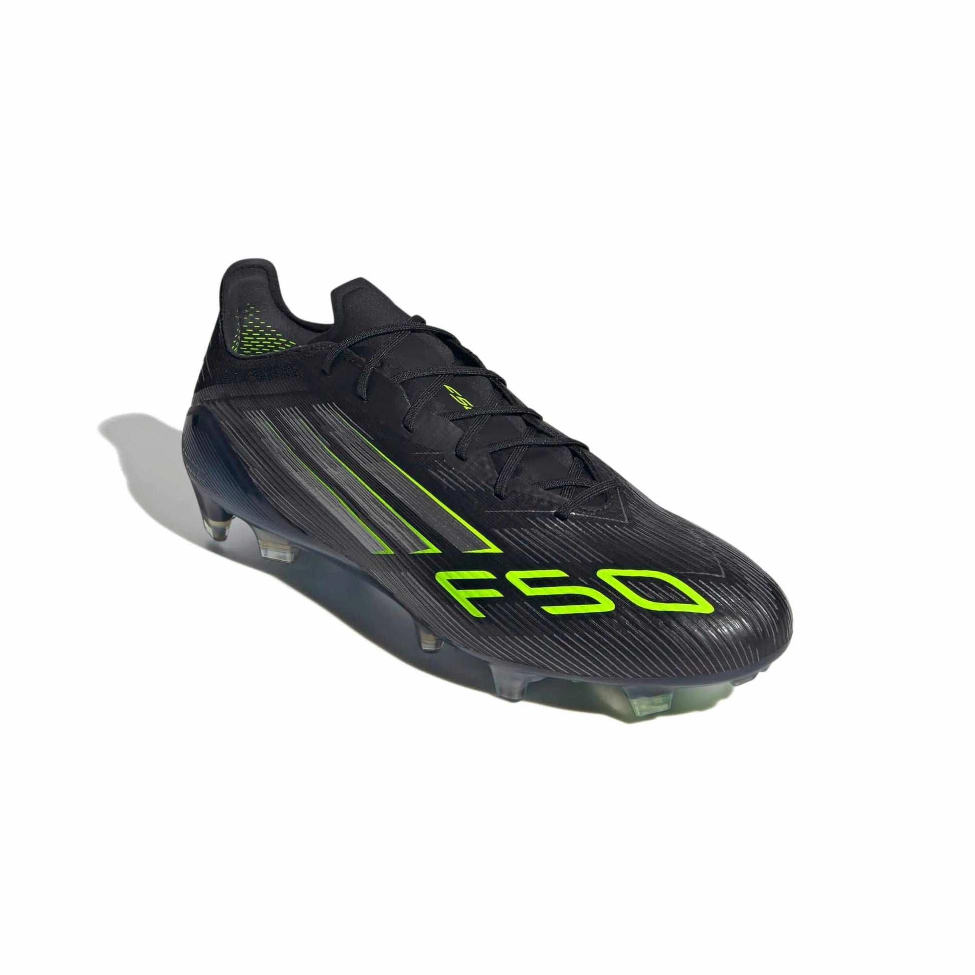 adidas F50 Elite Firm Ground Soccer Cleats - Electric Stealth Pack (FA25) (Lateral - Front)
