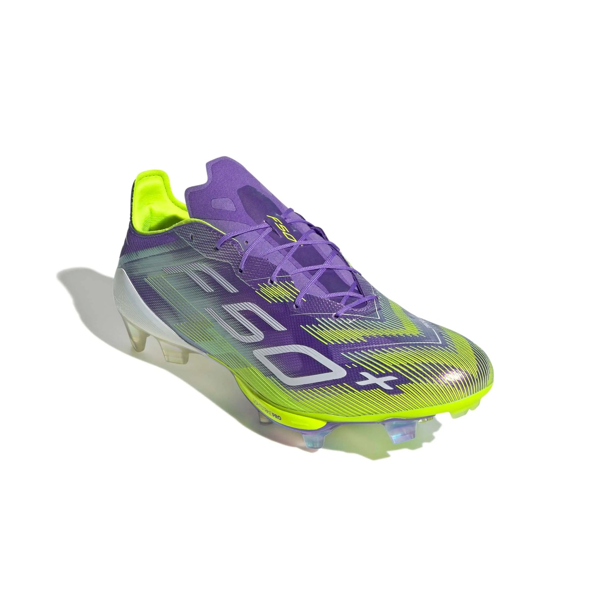 adidas F50+ Firm Ground Soccer Cleats - Radiant Blaze Pack (FA25) (Lateral - Front)