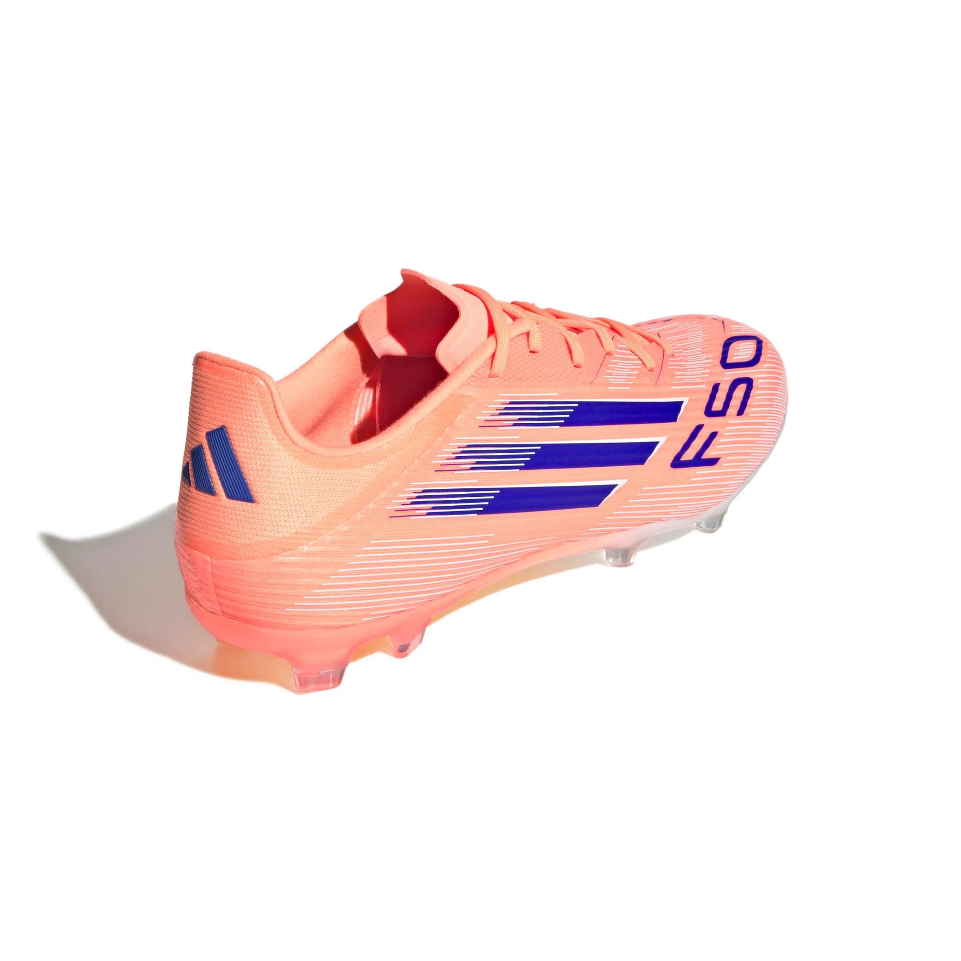 adidas F50 League Firm/Multi Ground Soccer Cleats - Coral Blaze Pack (FA25) (Lateral - Back)