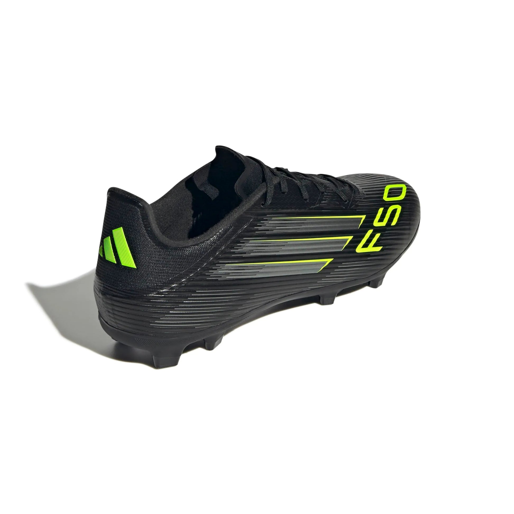 adidas F50 League Firm-Multi Ground Soccer Cleats - Electric Stealth Pack (FA25) (Lateral - Back)