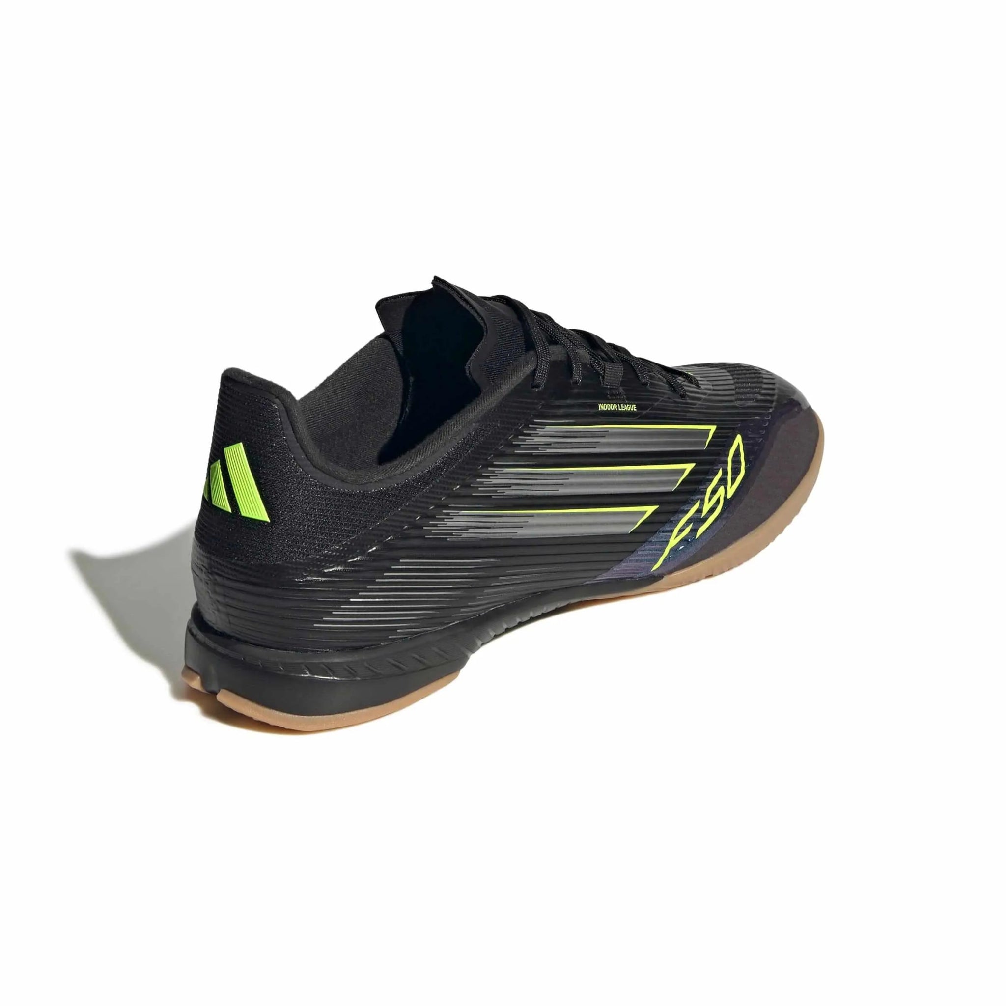 adidas F50 League Indoor Soccer Shoes - Electric Stealth Pack (FA25) (Lateral - Back)