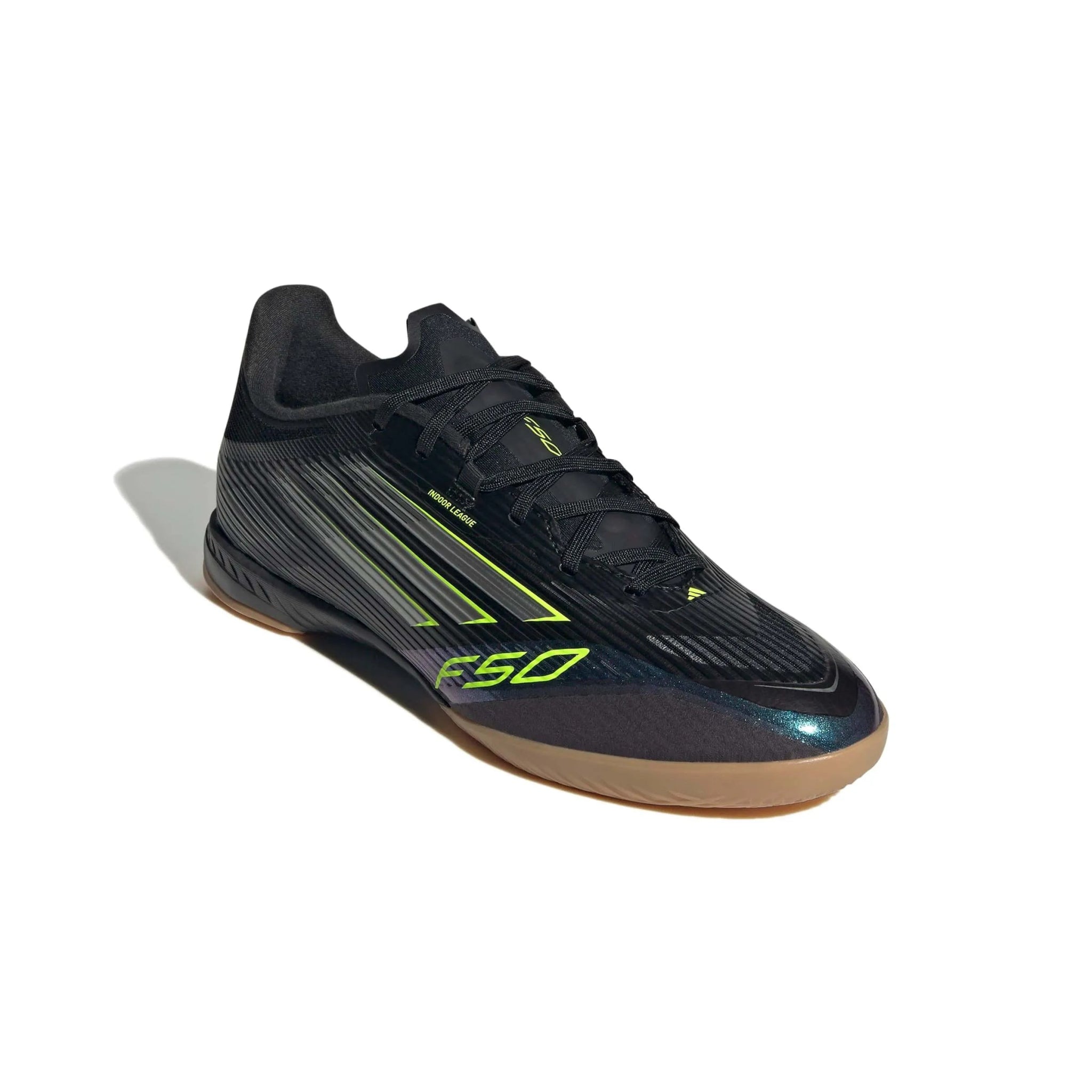 adidas F50 League Indoor Soccer Shoes - Electric Stealth Pack (FA25) (Lateral - Front)