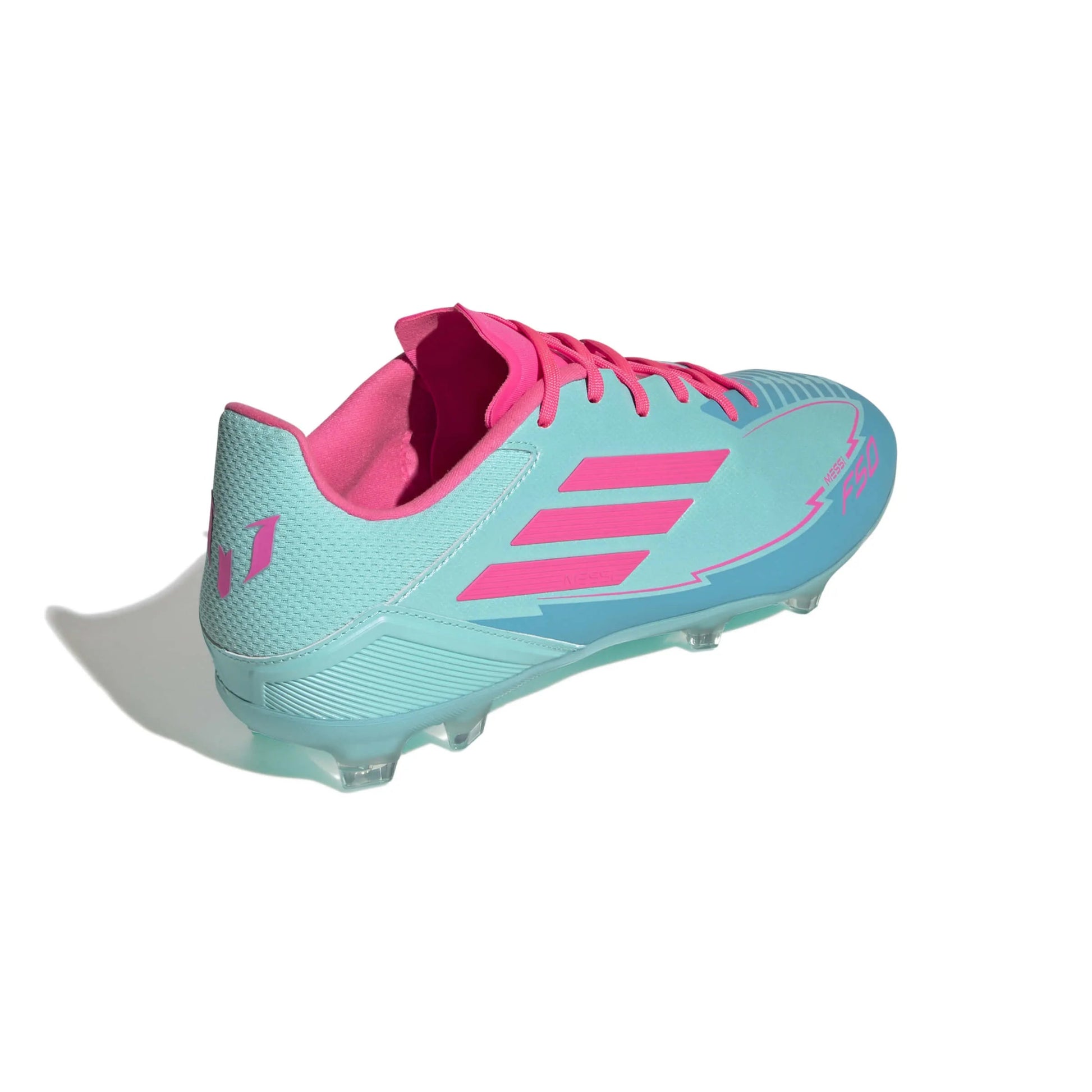 adidas F50 League Messi Firm-Multi Ground Soccer Cleats - MP2 Pack (SU25) (Lateral - Back)