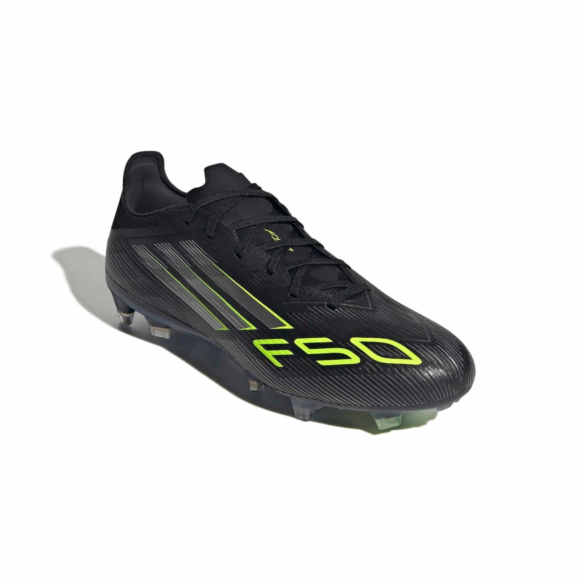 adidas F50 Pro Firm Ground Soccer Cleats - Electric Stealth Pack (FA25) (Lateral - Front)