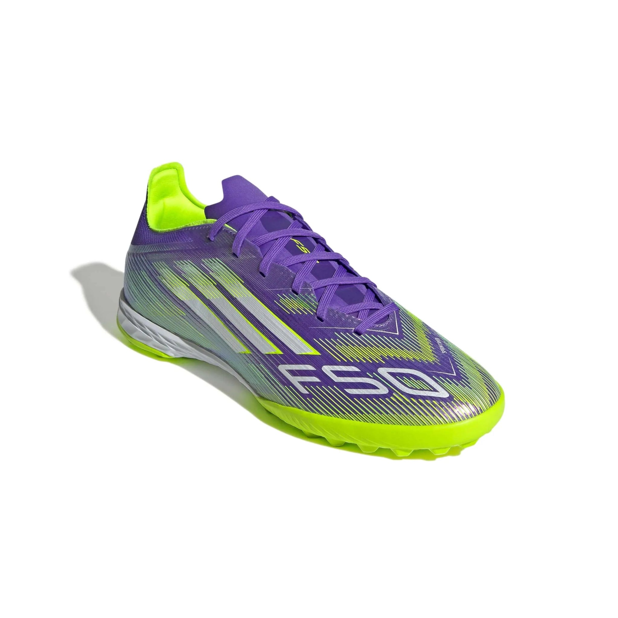 adidas F50 Pro Turf Soccer Shoes - Radiant Blaze Pack (FA25) (Lateral - Front)