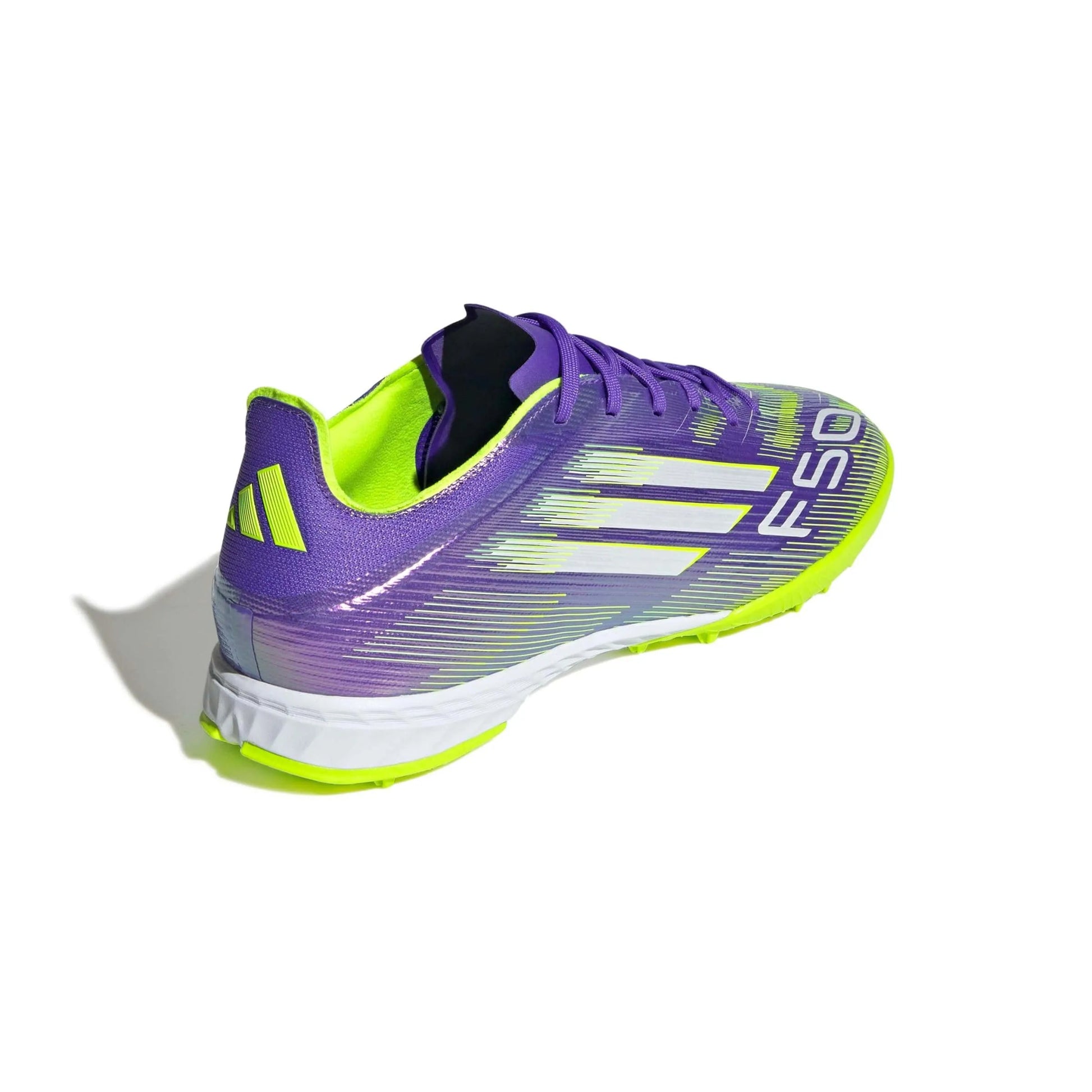 adidas F50 Pro Turf Soccer Shoes - Radiant Blaze Pack (FA25) (Lateral - Back)