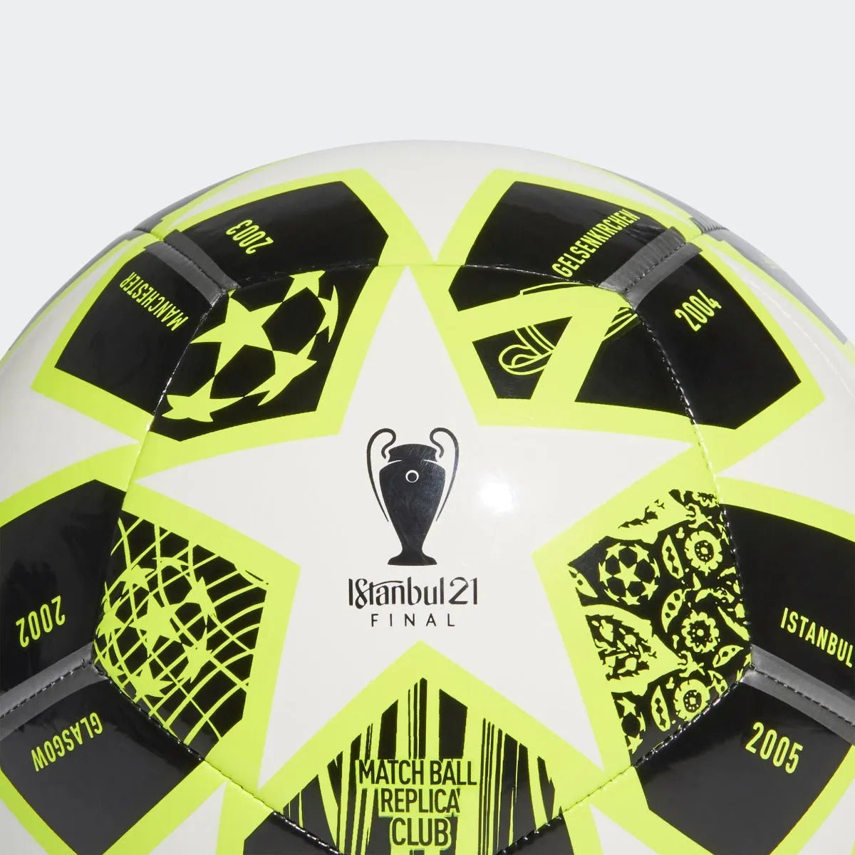 Adidas Finale 21 20TH Anniversary UCL Club Ball - Solar Yellow-White-Black