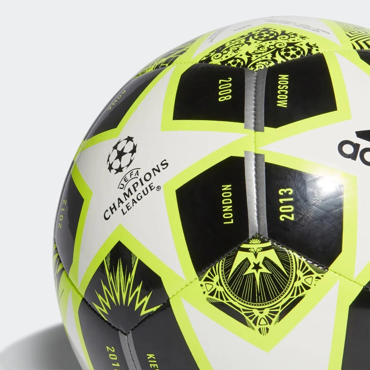Adidas Finale 21 20TH Anniversary UCL Club Ball - Solar Yellow-White-Black