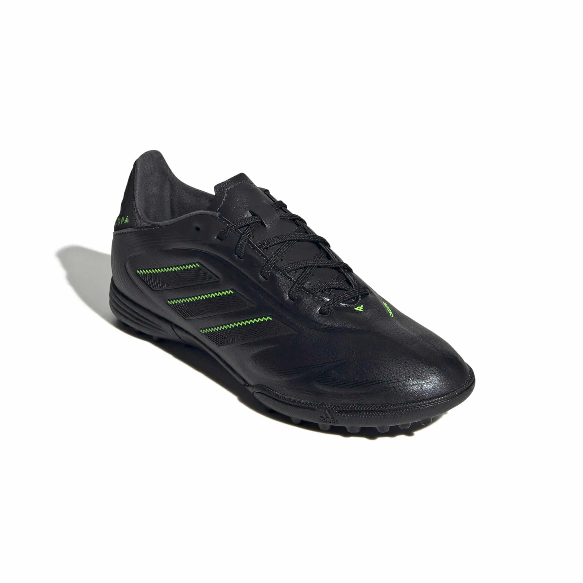 adidas JR Copa Pure III League Turf Soccer Shoes - Electric Stealth Pack (FA25) (Lateral - Front)