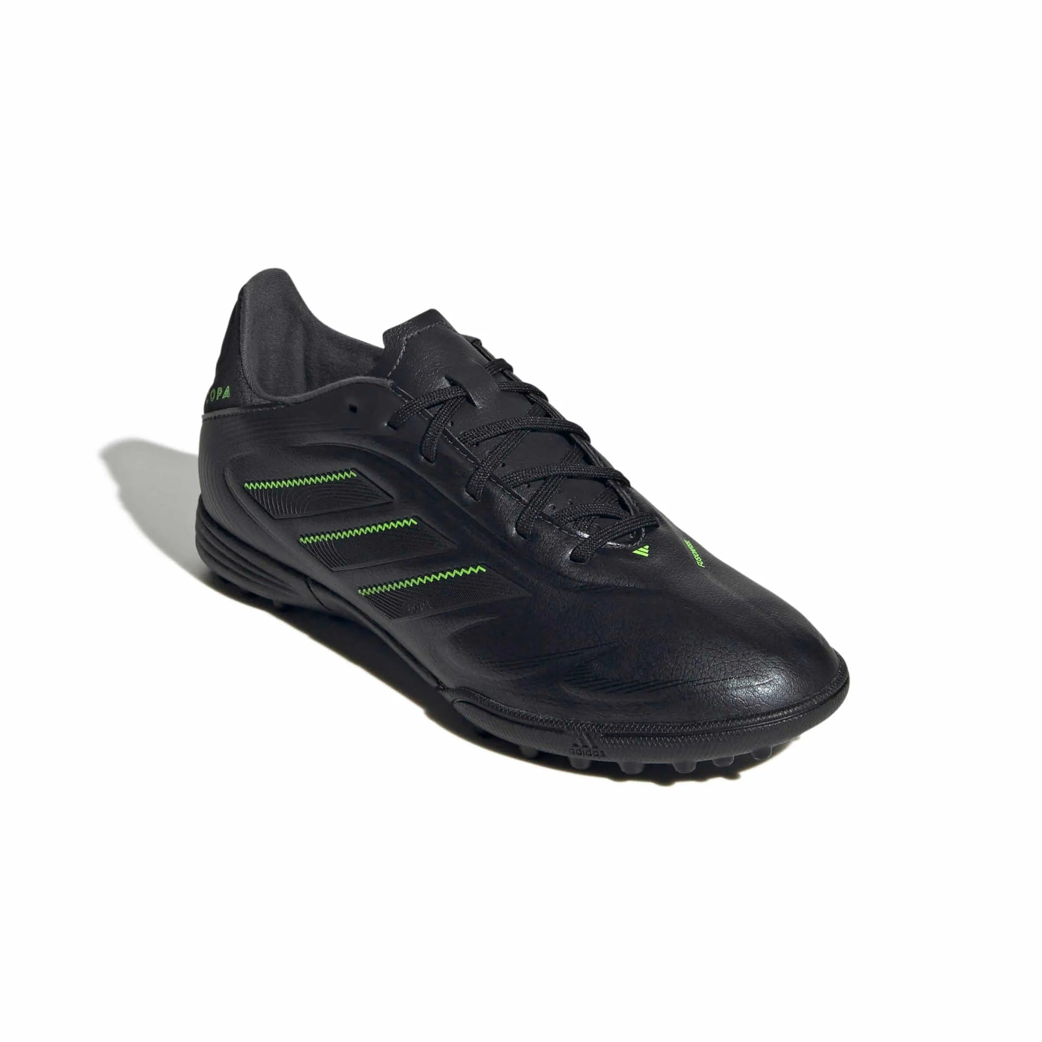 adidas JR Copa Pure III League Turf Soccer Shoes - Electric Stealth Pack (FA25) (Lateral - Front)