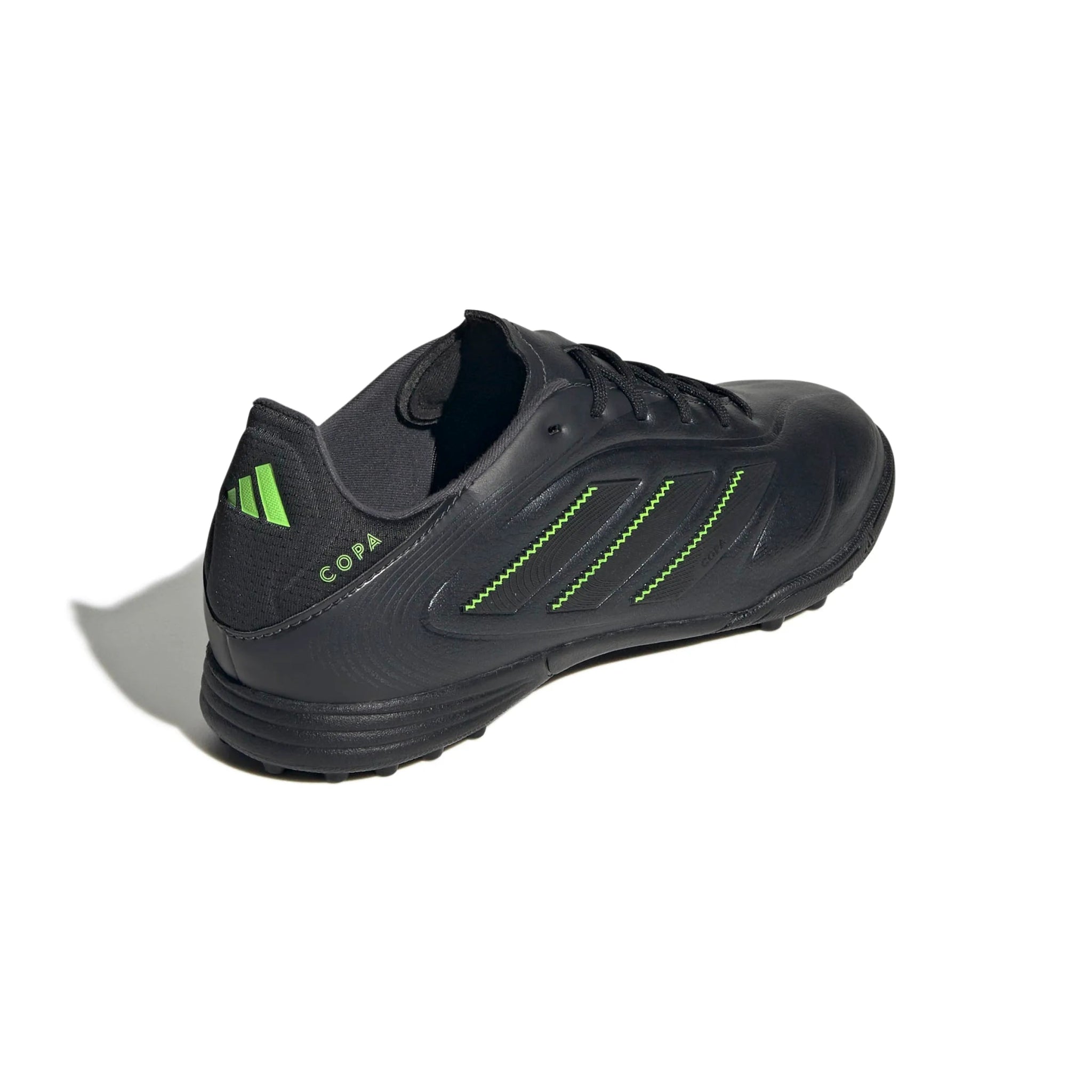 adidas JR Copa Pure III League Turf Soccer Shoes - Electric Stealth Pack (FA25) (Lateral - Back)