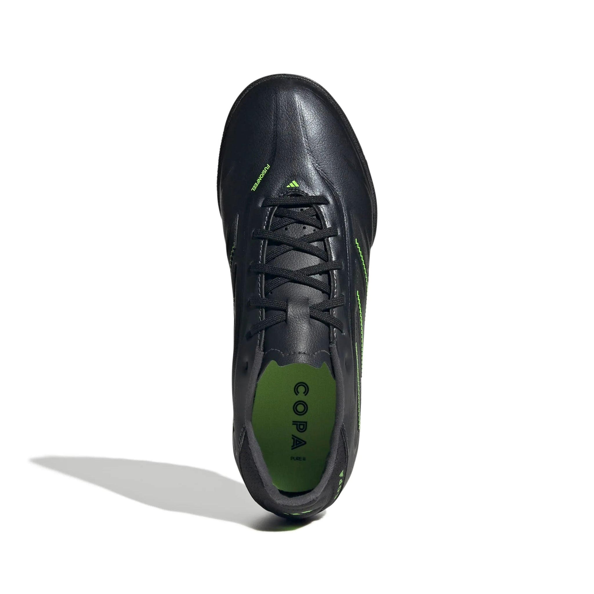 adidas JR Copa Pure III League Turf Soccer Shoes - Electric Stealth Pack (FA25) (Top)