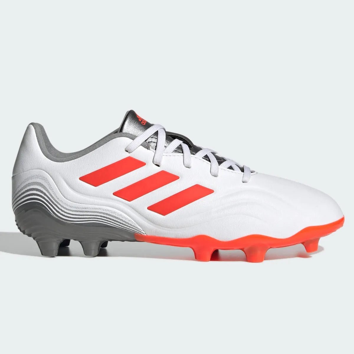 Adidas Junior Copa Sense .3 FG - White-Grey-Solar Red