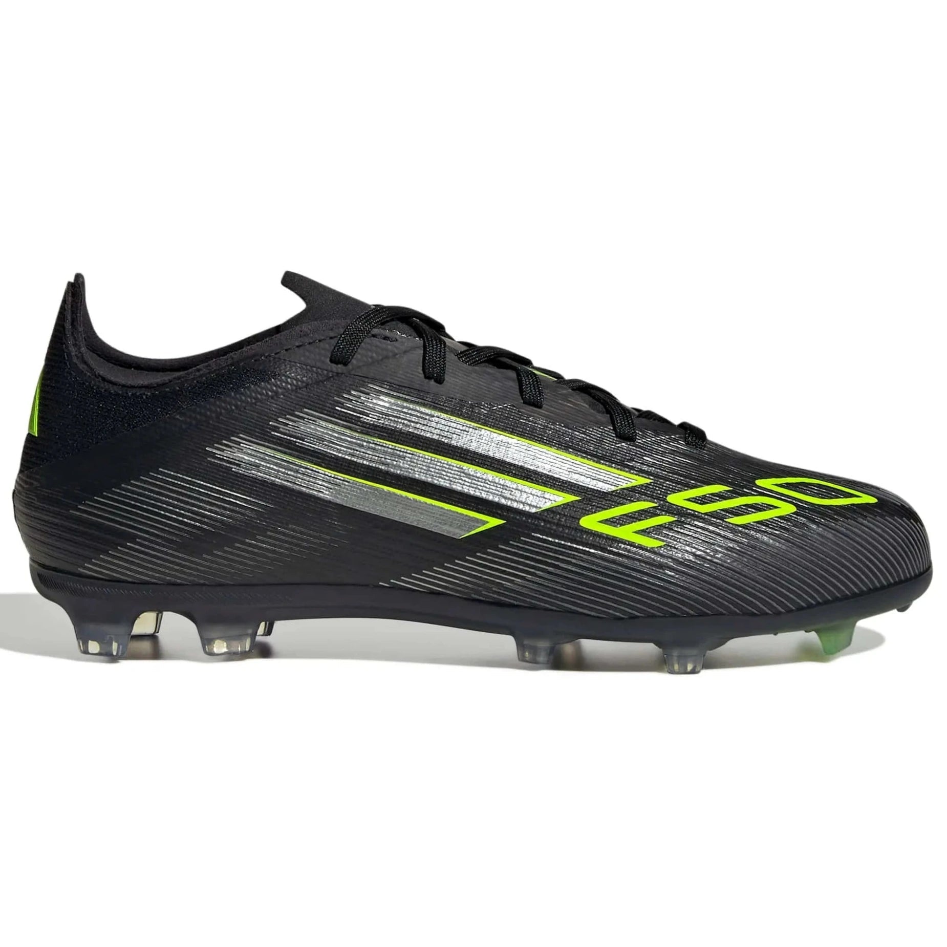 adidas JR F50 Elite Firm Ground Soccer Cleats - Electric Stealth Pack (FA25) (Side 1)