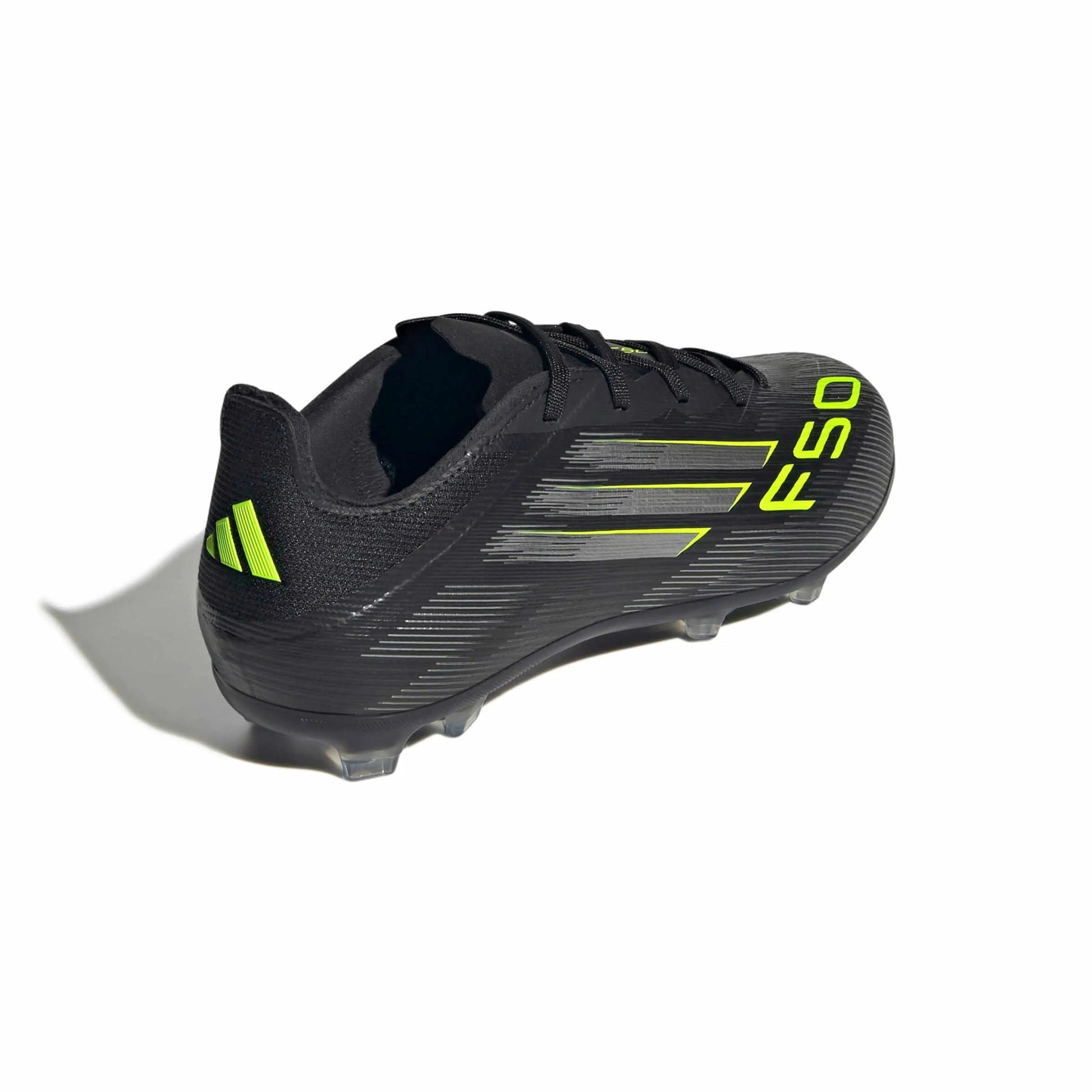 adidas JR F50 Elite Firm Ground Soccer Cleats - Electric Stealth Pack (FA25) (Lateral - Back)