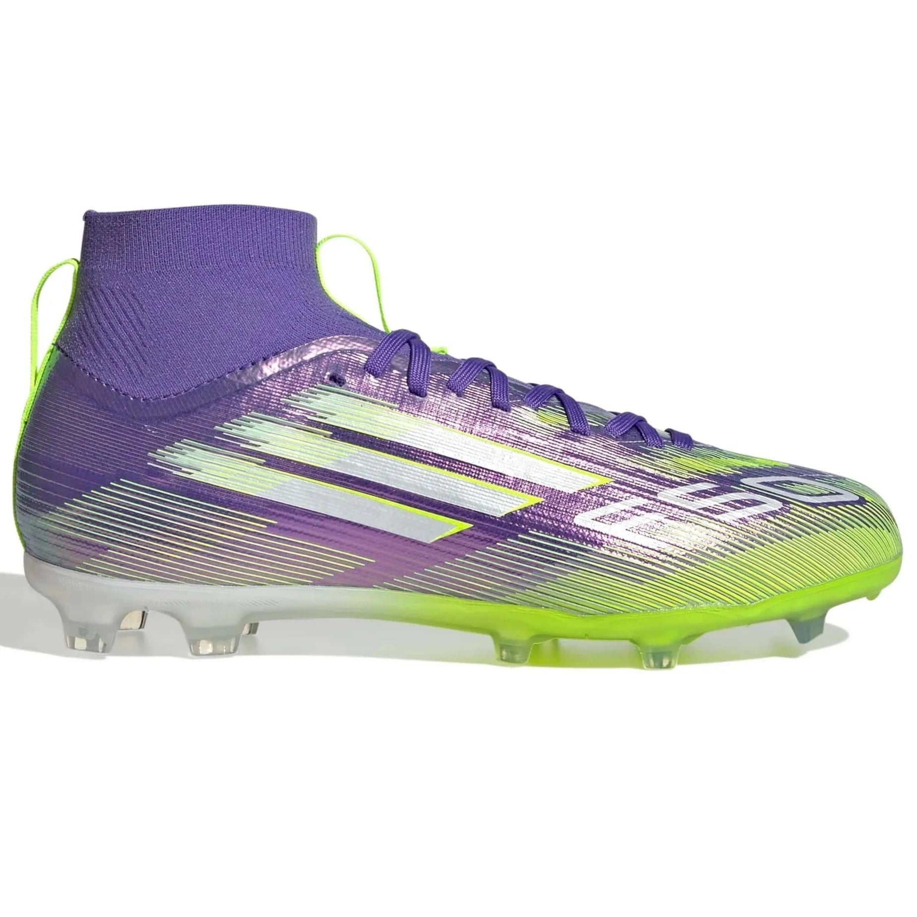 adidas JR F50 Elite Mid Firm Ground Soccer Cleats - Radiant Blaze Pack (FA25) (Side 1)