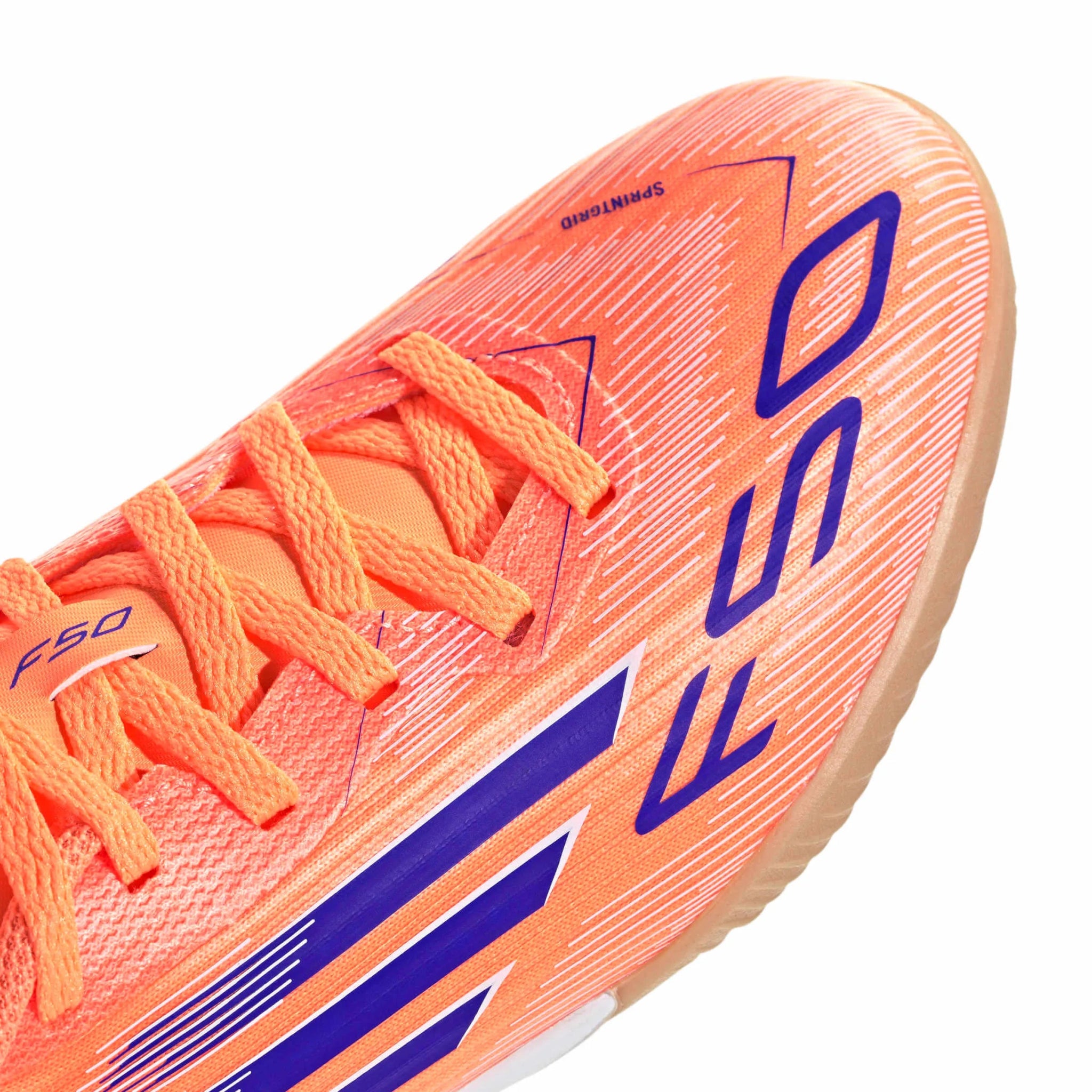 adidas JR F50 League Indoor Soccer Shoes - Coral Blaze Pack (FA25) (Detail 1)
