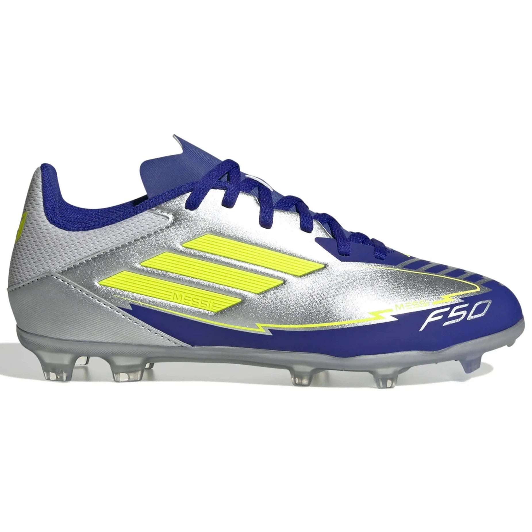 adidas Junior F50 League Messi Firm/Multi Ground Soccer Cleats - MP1 Pack (SP25)