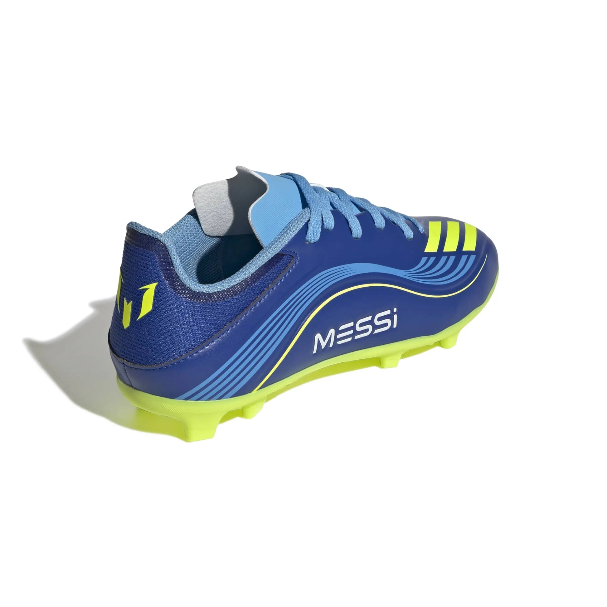 adidas JR F50 Messi League Firm/Multi Ground Soccer Cleats - Messi Vision Pack (FA25) (Lateral - Back)