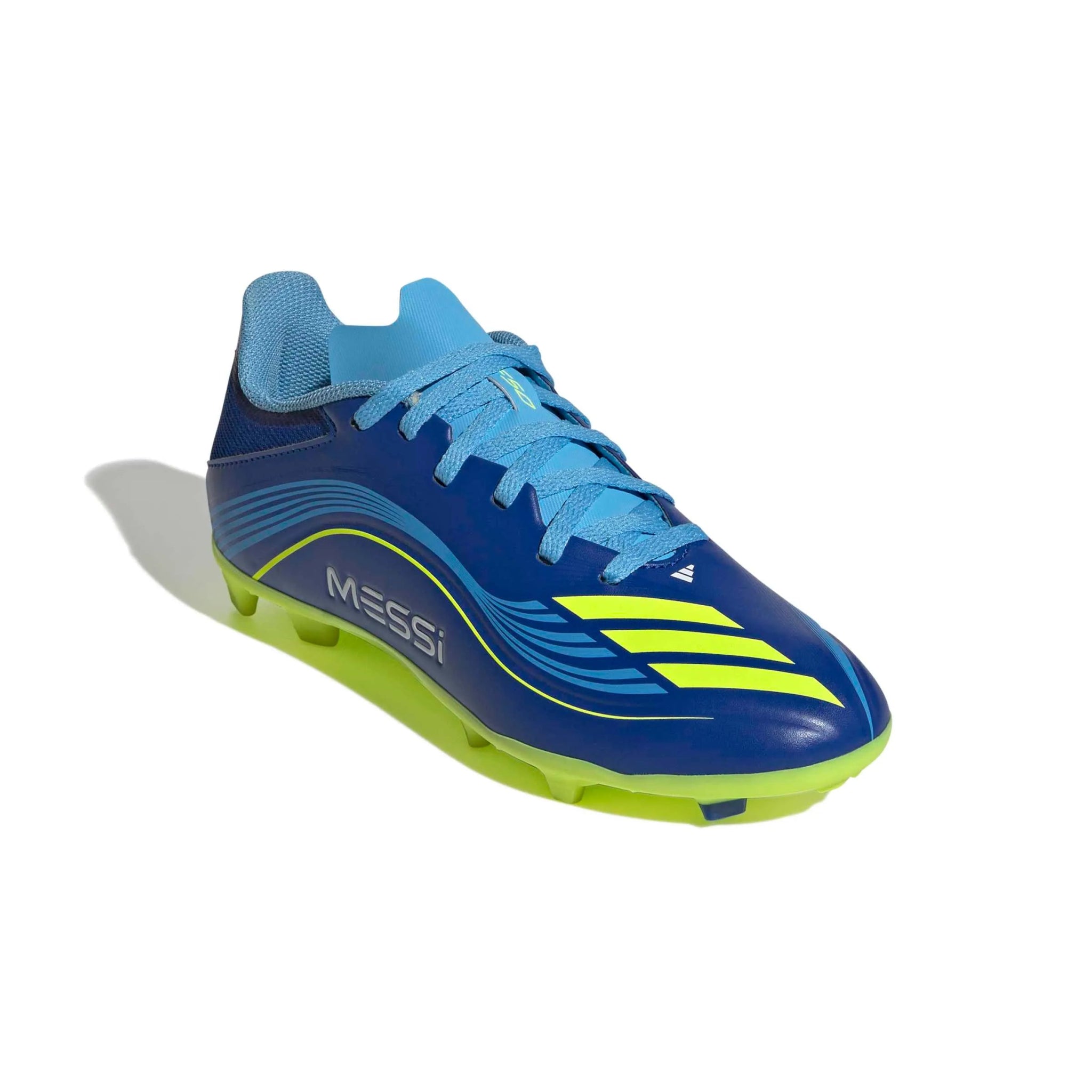 adidas JR F50 Messi League Firm/Multi Ground Soccer Cleats - Messi Vision Pack (FA25) (Lateral - Front)